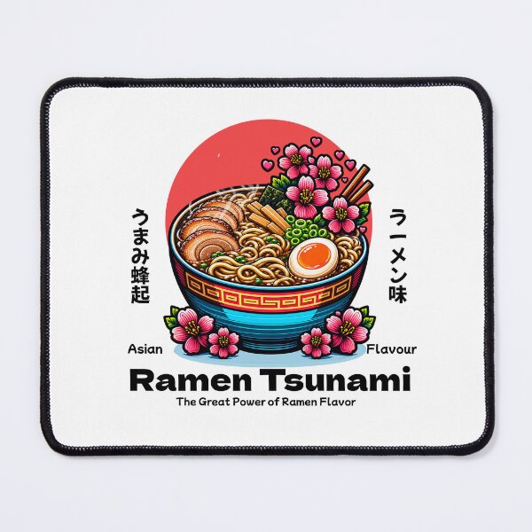 Item preview, Ramen Tsunami Asian Food Cherry Blossom Japan designed and sold by Loona97.