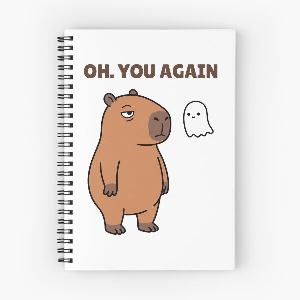Item preview, Funny Halloween Capybara and Ghost – Oh. You Again designed and sold by Sir Capy B.