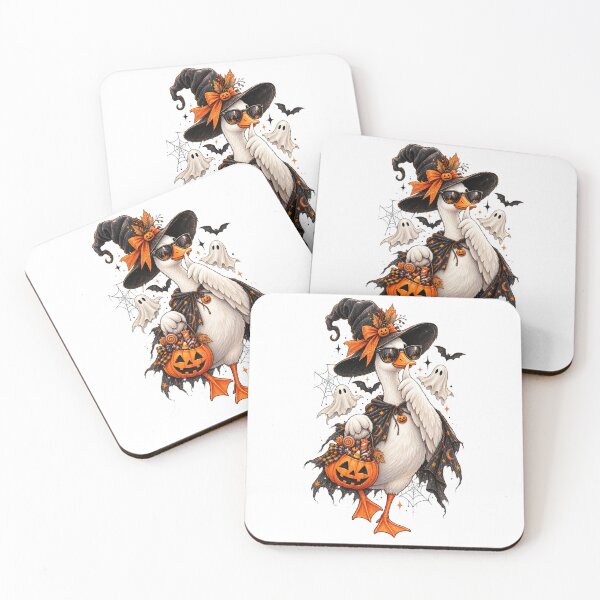Item preview, Halloween Goose Witch Shirt | Funny Spooky Goose with Pumpkin designed and sold by PlumArtDesign.