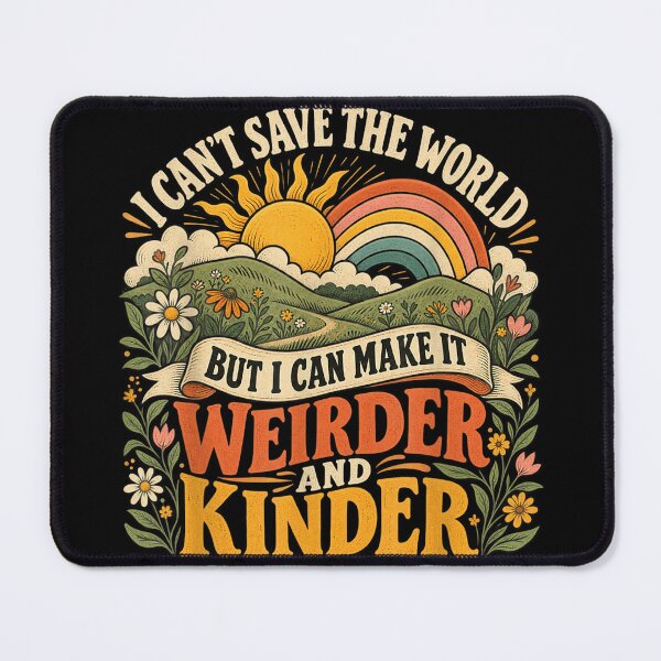 Item preview, Can't Save The World But I Can Make It Weirder Kinder designed and sold by SamWoodrt.