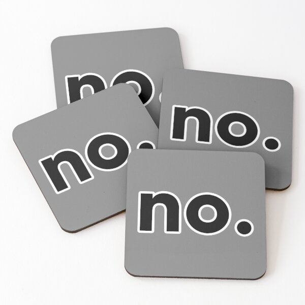 Item preview, Minimalist No typography - Bold Sarcastic Period Statement Art designed and sold by Silly Goose Party.