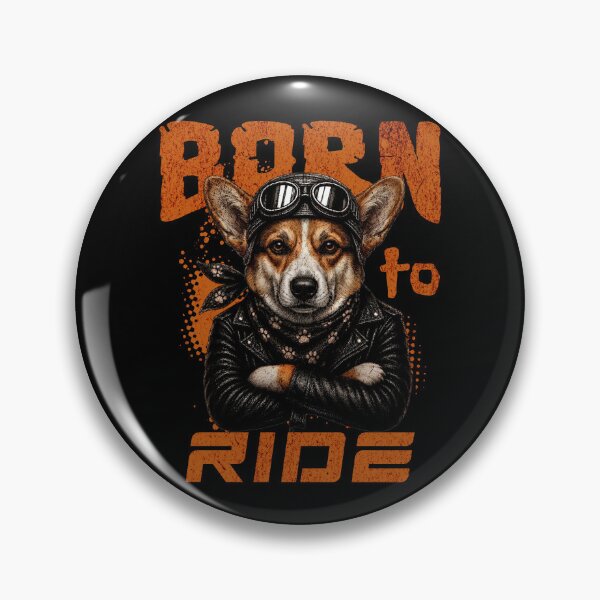 Item preview, Welsh Corgi Born To Ride - Biker Jacket & Bandana & Goggles designed and sold by PixelsPaws.
