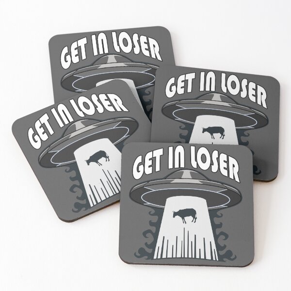 Item preview, Get In Loser Funny UFO Design designed and sold by Jaudaux Designs.