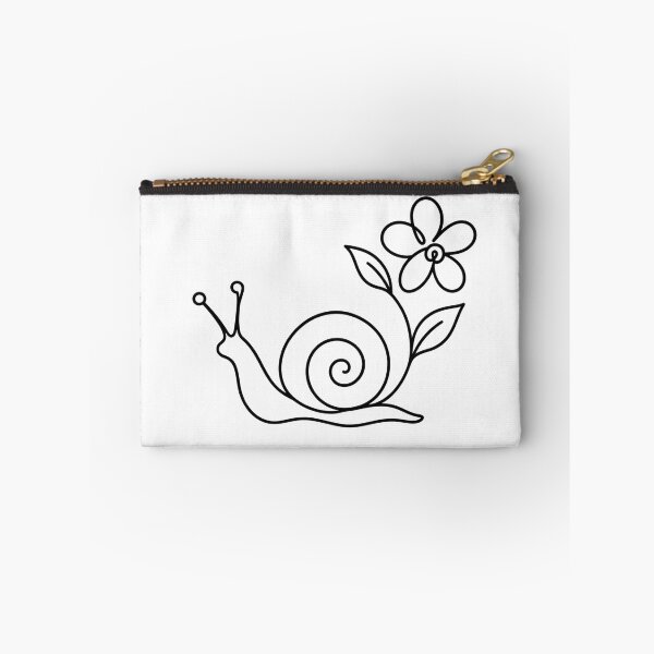 Item preview, Snail Flower Minimal Line Art designed and sold by LineArtDrawing.
