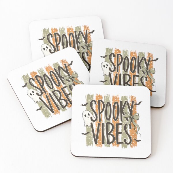 Item preview, Spooky Vibes Playful Halloween Brush Art designed and sold by CleanDecor.