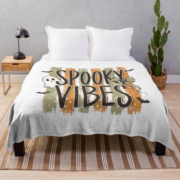Item preview, Spooky Vibes Playful Halloween Brush Art designed and sold by CleanDecor.