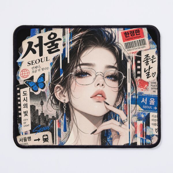 Item preview, Seoul City Girl Aesthetic K-Culture Collage designed and sold by SeoulVibeStudio.