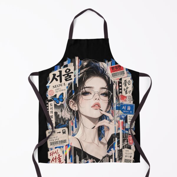 Item preview, Seoul City Girl Aesthetic K-Culture Collage designed and sold by SeoulVibeStudio.