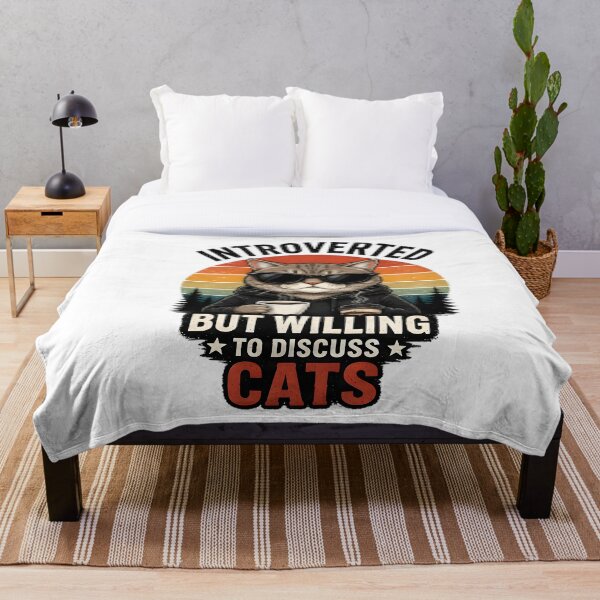 Item preview, Introvertido pero dispuesto a hablar de gatos. Amante de los gatos con sentido del humor. designed and sold by Pyt27.
