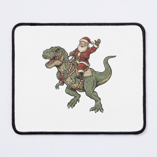 Item preview, Vintage Santa Riding T-Rex Dinosaur Christmas designed and sold by SOUFIANE1991.