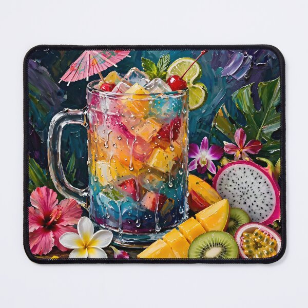 Item preview, Tropical Rainbow Cocktail Exotic Fruits designed and sold by Serene Strokes Art.