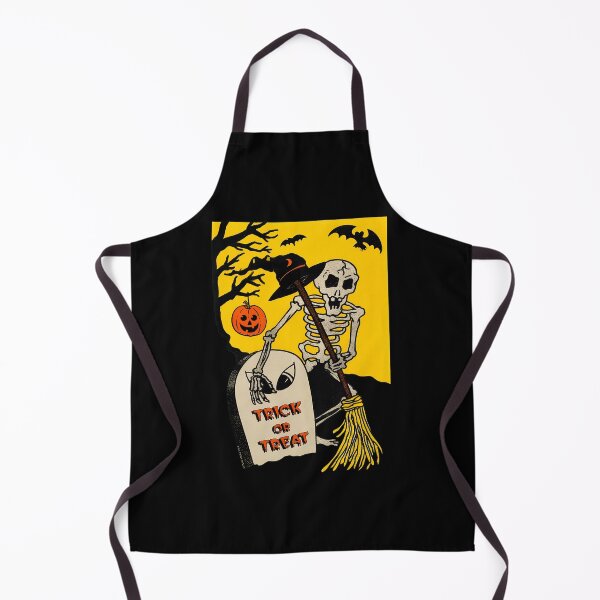 Item preview, Vintage Skeleton Sweeping Trick Or Treat Retro designed and sold by Ekonolotie.