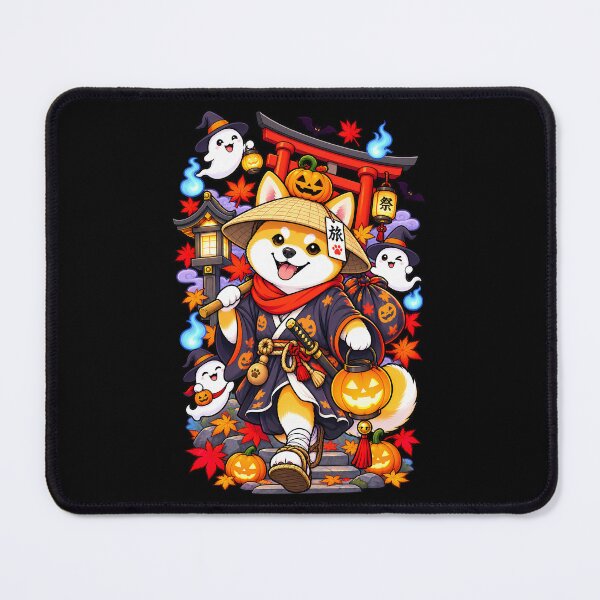 Item preview, Cute Shiba Samurai Halloween Japanese Ghost Adventure designed and sold by Tong4130.