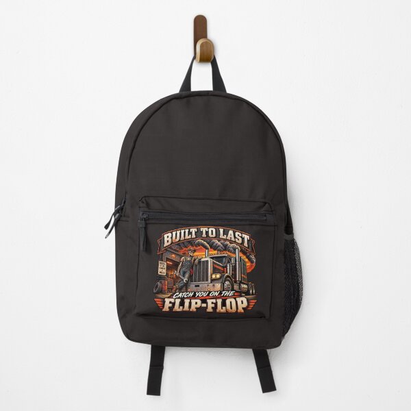 Item preview, Built To Last - Skeleton Mechanic Trucker Art - Catch You On The Flip-Flop designed and sold by NomadForge.