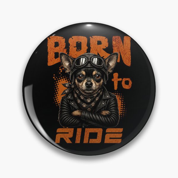 Item preview, Chihuahua Born To Ride - Biker Jacket & Bandana & Goggles designed and sold by PixelsPaws.