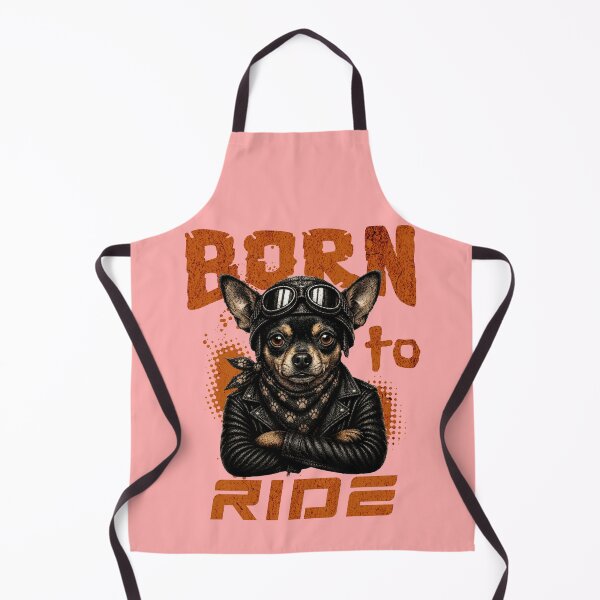 Item preview, Chihuahua Born To Ride - Biker Jacket & Bandana & Goggles designed and sold by PixelsPaws.