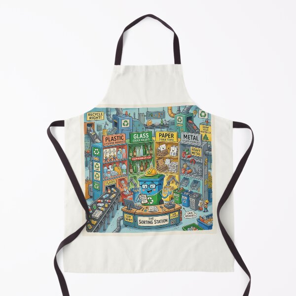 Item preview, Recycling Bin Manager Plant Sorting Station Eco Infographic designed and sold by Michaelragheb.