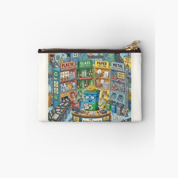Item preview, Recycling Bin Manager Plant Sorting Station Eco Infographic designed and sold by Michaelragheb.