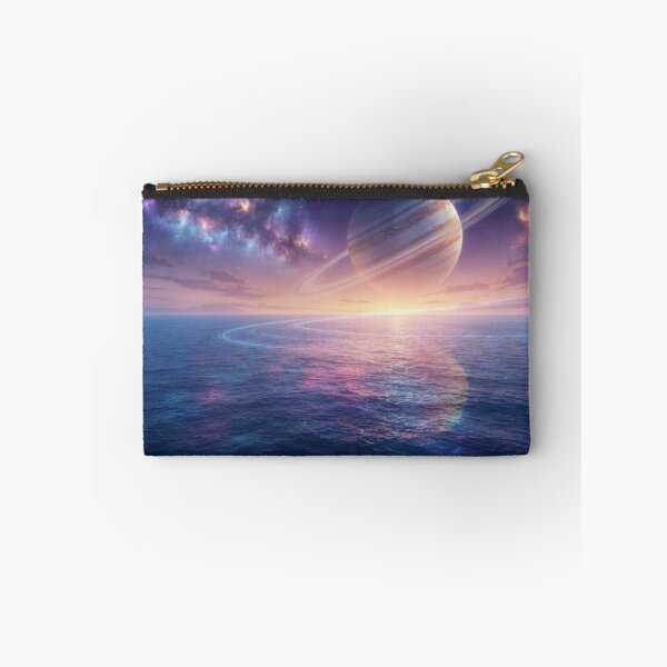 Item preview, Ocean and Ringed Planet under a Starry Sky designed and sold by Malisa345.