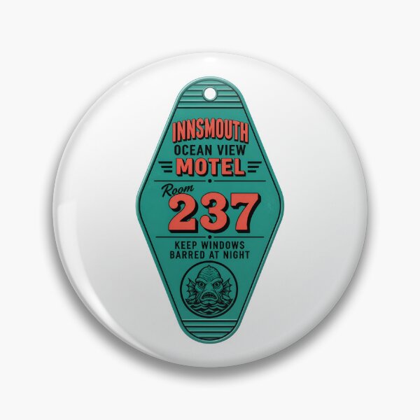 Item preview, H.P. Lovecraft Innsmouth Motel Room 237 Key designed and sold by Fenay Designs.