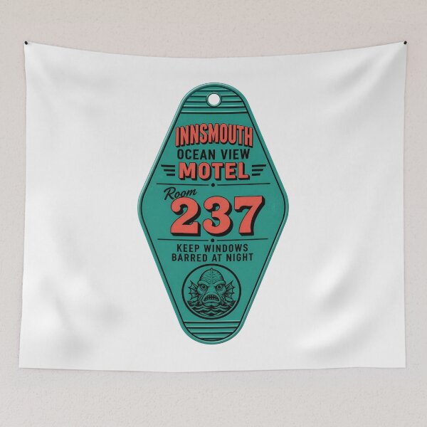 Item preview, H.P. Lovecraft Innsmouth Motel Room 237 Key designed and sold by Fenay Designs.