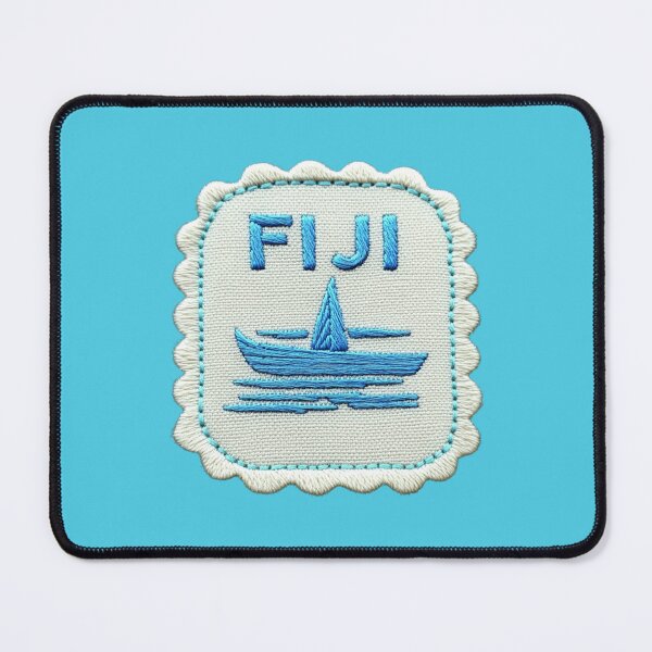 Item preview, Fiji Travel Patch Outrigger Canoe Embroidered designed and sold by tiigerdad.