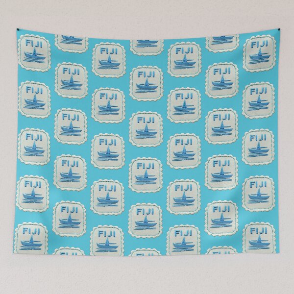 Item preview, Parche bordado de Fiji Travel Patch con canoa Outrigger designed and sold by tiigerdad.