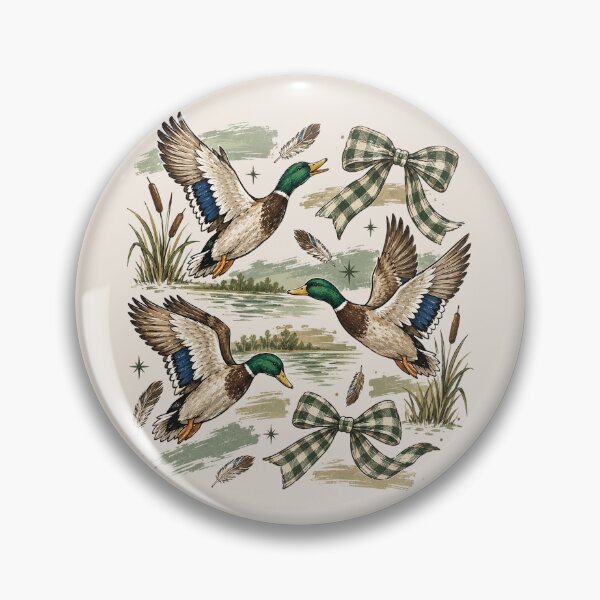 Item preview, Vintage Retro Mallard Duck Hunting, Flying Duck Waterfowl Hunter, Classic Duck Hunting Style, Rustic Outdoorsman Gift for Hunters designed and sold by Cchotlan.