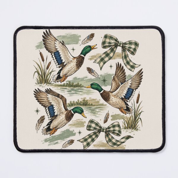 Item preview, Vintage Retro Mallard Duck Hunting, Flying Duck Waterfowl Hunter, Classic Duck Hunting Style, Rustic Outdoorsman Gift for Hunters designed and sold by Cchotlan.
