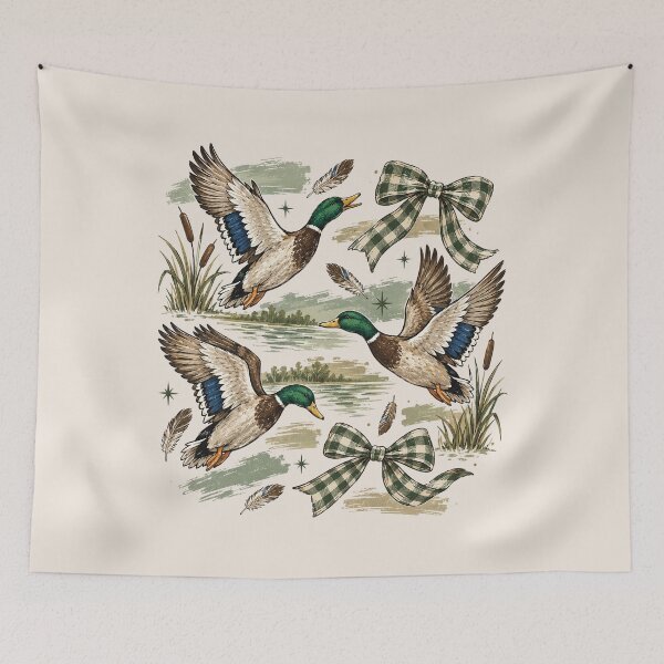 Item preview, Vintage Retro Mallard Duck Hunting, Flying Duck Waterfowl Hunter, Classic Duck Hunting Style, Rustic Outdoorsman Gift for Hunters designed and sold by Cchotlan.