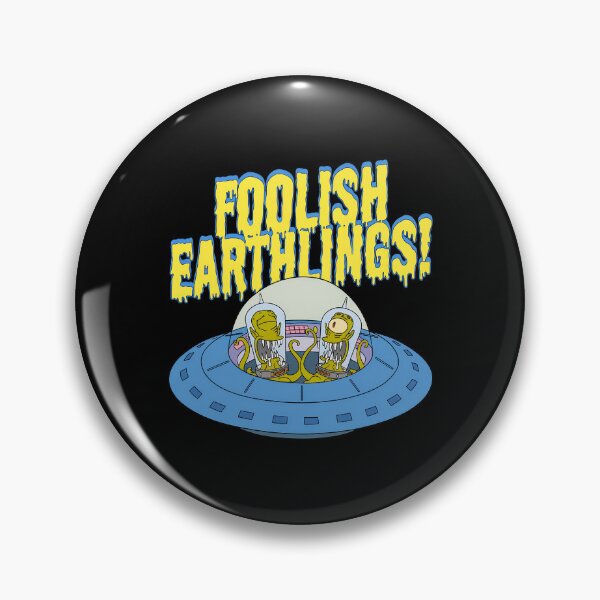 Item preview, Foolish Earthlings Funny Alien Spaceship Cartoon Parody designed and sold by Ekonolotie.