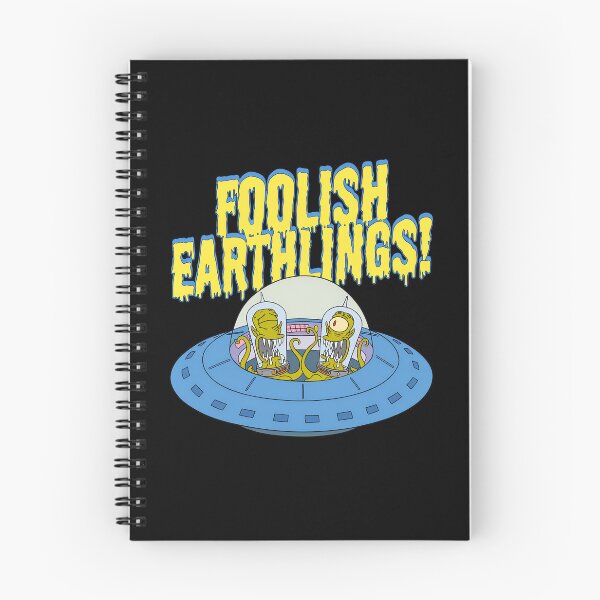 Item preview, Foolish Earthlings Funny Alien Spaceship Cartoon Parody designed and sold by Ekonolotie.