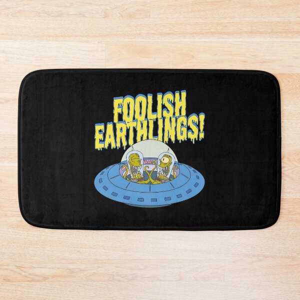 Item preview, Foolish Earthlings Funny Alien Spaceship Cartoon Parody designed and sold by Ekonolotie.