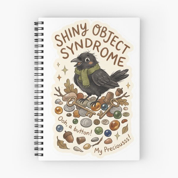 Item preview, Shiny Object Syndrome Funny Goblincore Crow designed and sold by PANCOSS.