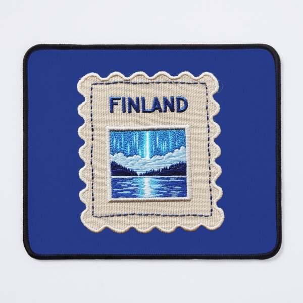 Item preview, Finland Travel Patch Northern Lights Embroidered designed and sold by tiigerdad.