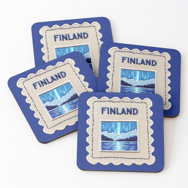 Item preview, Finland Travel Patch Northern Lights Embroidered designed and sold by tiigerdad.