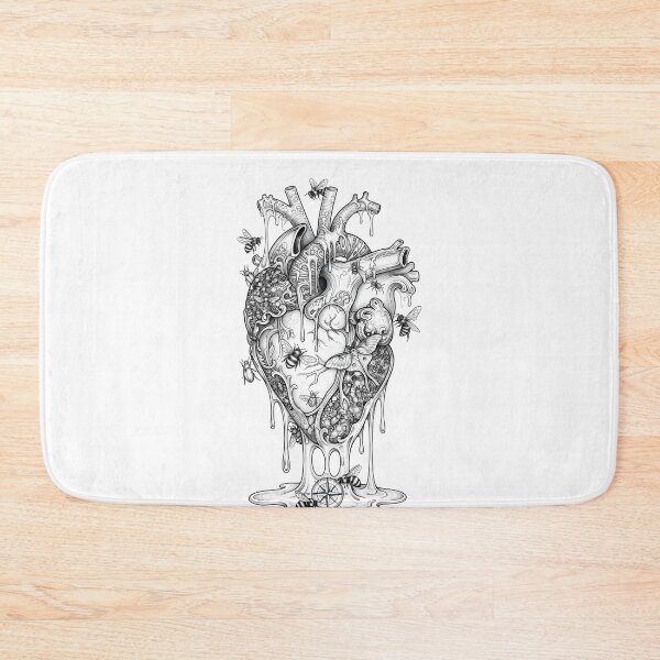 Item preview, Guided By Nature's Flow - Dark Botanical Anatomical Heart designed and sold by OH-MY-GOTH.