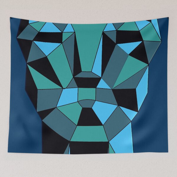 Item preview, Geometric Emerald Lady inspired by Adut Akech designed and sold by Benszi.