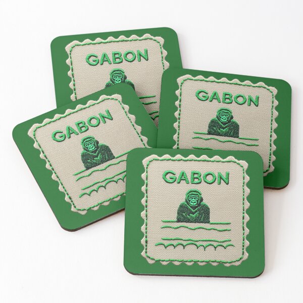 Item preview, Gabon Vintage Travel Patch Gorilla Embroidered designed and sold by tiigerdad.