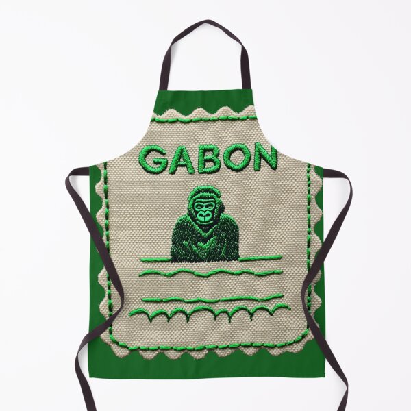 Item preview, Gabon Vintage Travel Patch Gorilla Embroidered designed and sold by tiigerdad.