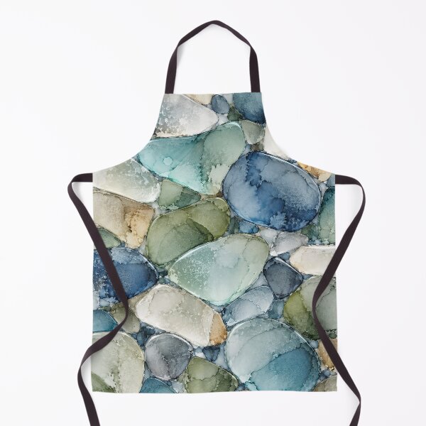 Artikelvorschau, Cornish Sea Glass – Neblige Küste Cornwalls – Abstrakte Tuschezeichnung entworfen und verkauft von newnomads-art.