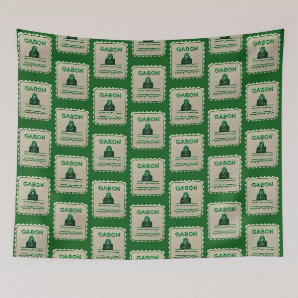 Item preview, Gabon Vintage Travel Patch Gorilla Embroidered designed and sold by tiigerdad.