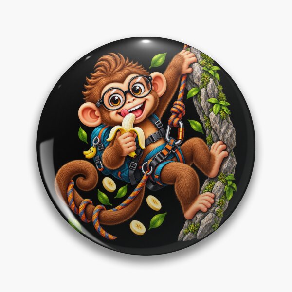 Item preview, Funny Monkey Climbing With Banana designed and sold by JKDJ.