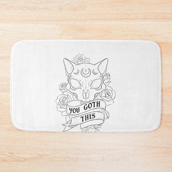 Item preview, You Goth This - Cute Cat Skull Gothic Design designed and sold by OH-MY-GOTH.