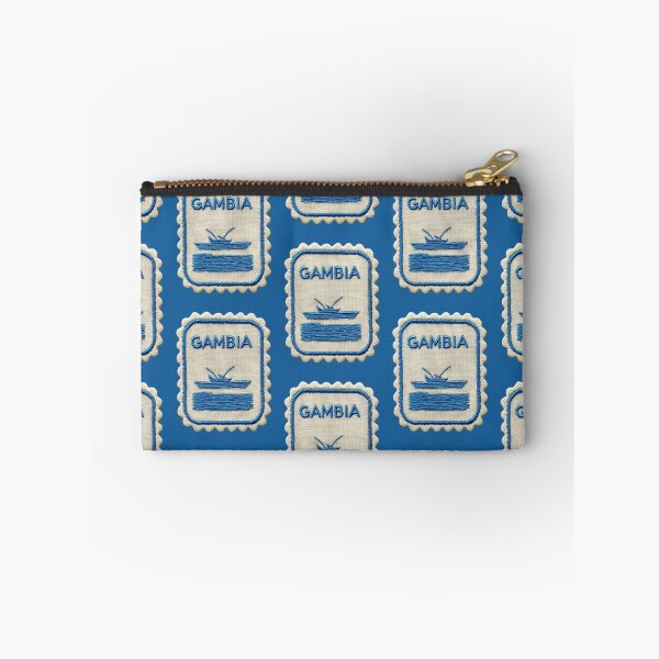 Item preview, Gambia Travel Patch Fishing Boat Embroidered Stamp designed and sold by tiigerdad.