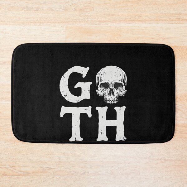 Item preview, Goth skull typography - Minimalist dark style designed and sold by OH-MY-GOTH.