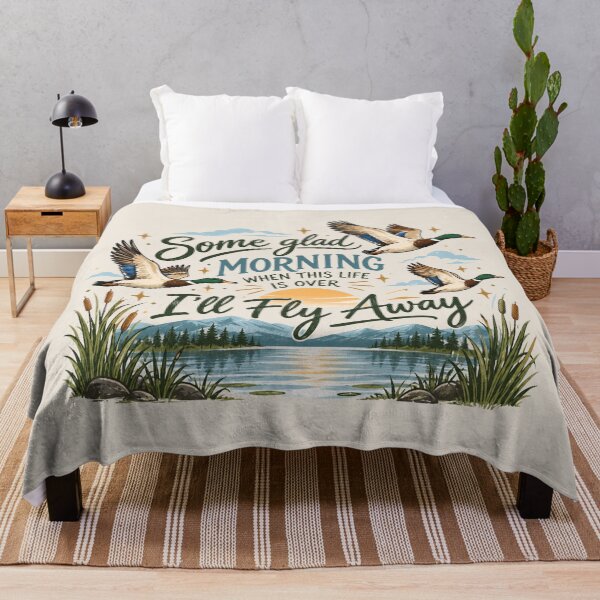 Item preview, I’ll Fly Away, Christian Inspirational Quote, Religious Church Faith, Duck Hunting, Western Jesus, Christian Outdoorsman, Faith Based Gift designed and sold by Cchotlan.
