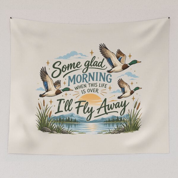 Item preview, I’ll Fly Away, Christian Inspirational Quote, Religious Church Faith, Duck Hunting, Western Jesus, Christian Outdoorsman, Faith Based Gift designed and sold by Cchotlan.