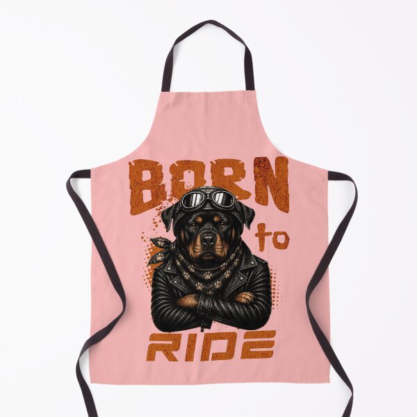 Item preview, Rottweiler Born To Ride - Biker Jacket & Bandana & Goggles designed and sold by PixelsPaws.