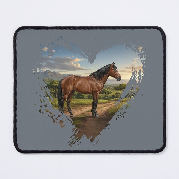 Item preview, An Abyssinian horse, Ethiopia, and a heart designed and sold by Cheval-de-coeur.